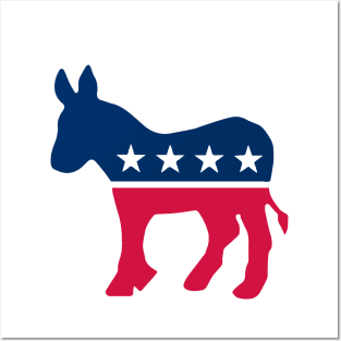 Democrat Donkey Logo Posters and Art